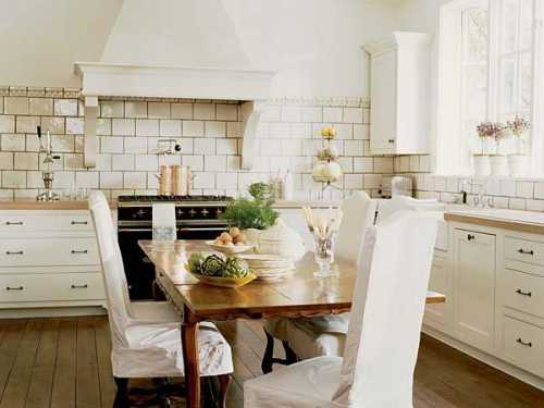 Белая кухня в интерьере